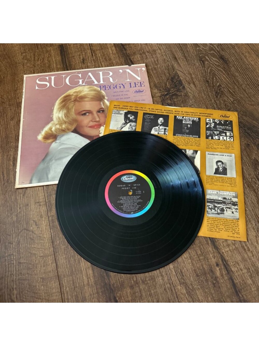 Sugar 'n Spice Peggy Lee Vintage Vinyl LP T1772